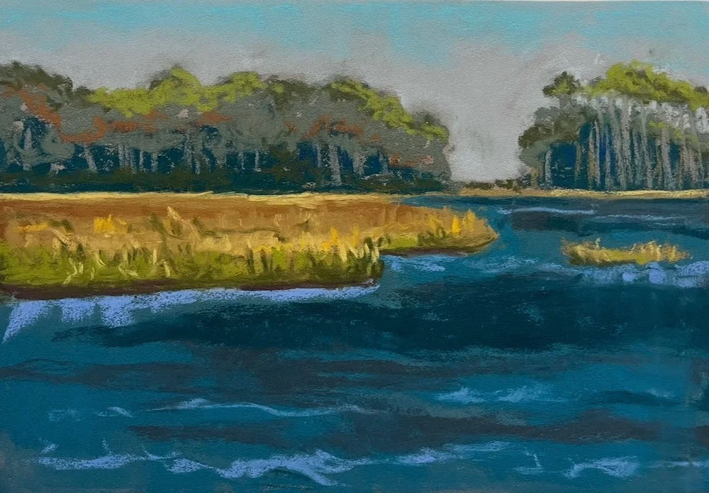 Marsh creek landscape by Florbela Nienaber