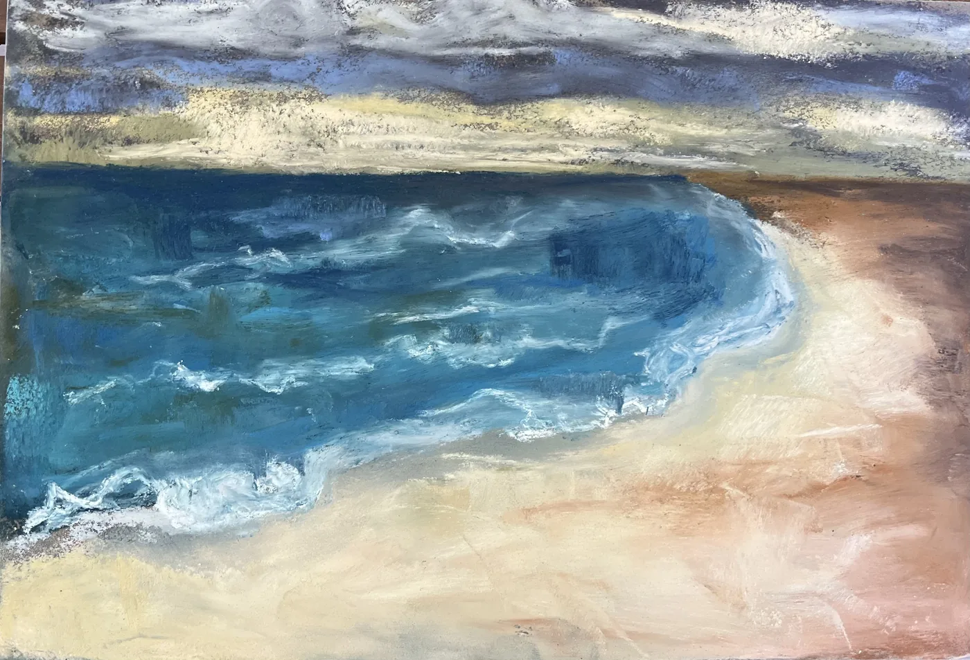 Beach Cove — original artwork by Florbela Nienaber
